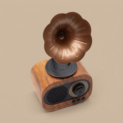 Vintage Gramophone Bluetooth Speaker and FM Radio