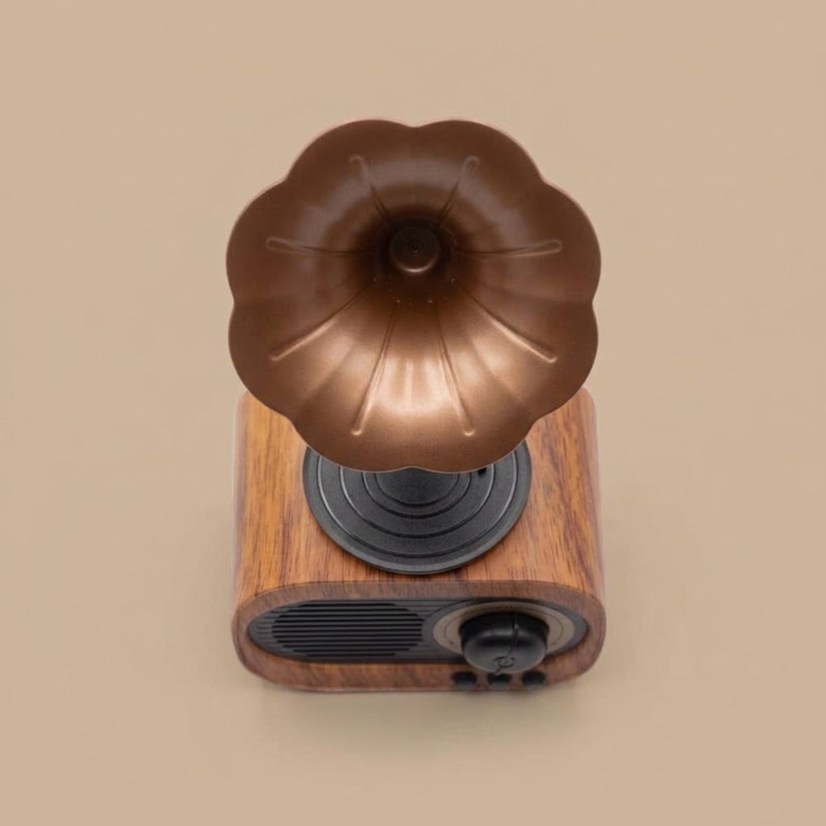Vintage Gramophone Bluetooth Speaker and FM Radio