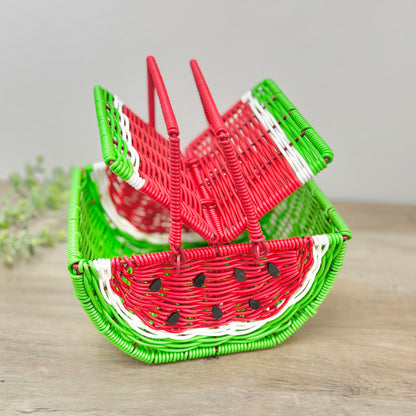 Watermelon Picnic Basket - Summer Picnic Hamper
