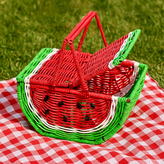 Watermelon Picnic Basket - Summer Picnic Hamper