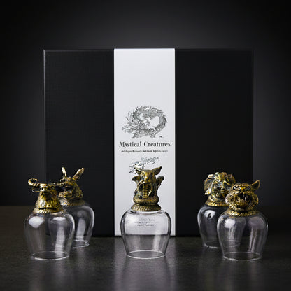 Set of 6 Animal Whiskey Shot Glass Gift Set