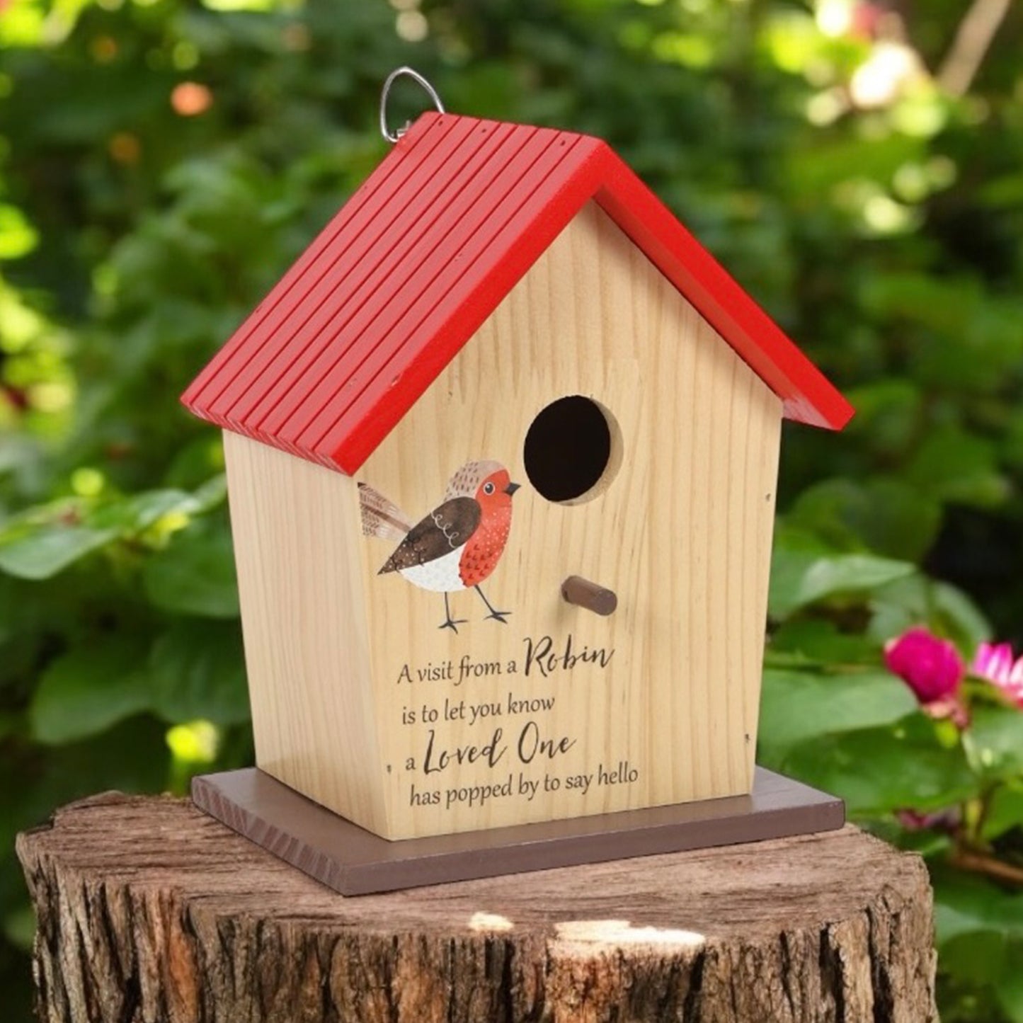 Garden Bird House for Robins - Wooden Bird House