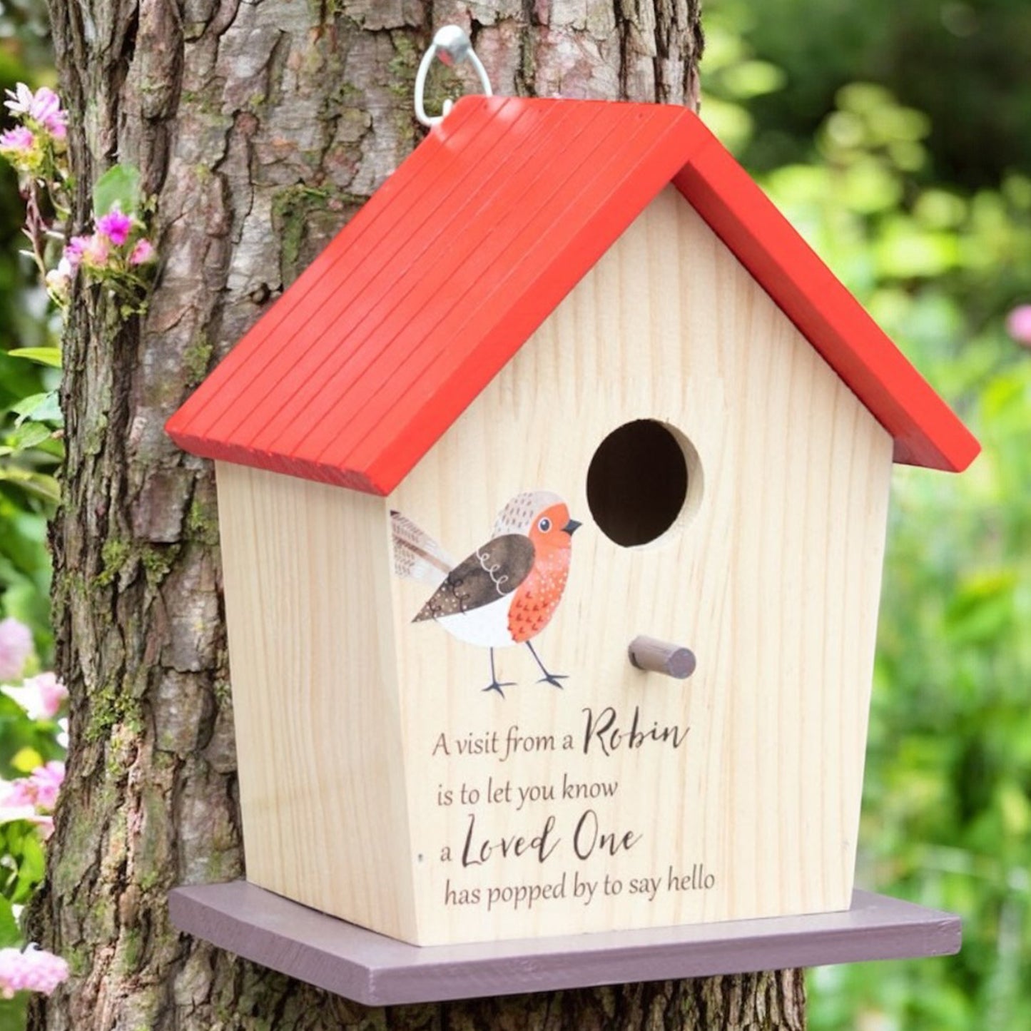 Garden Bird House for Robins - Wooden Bird House