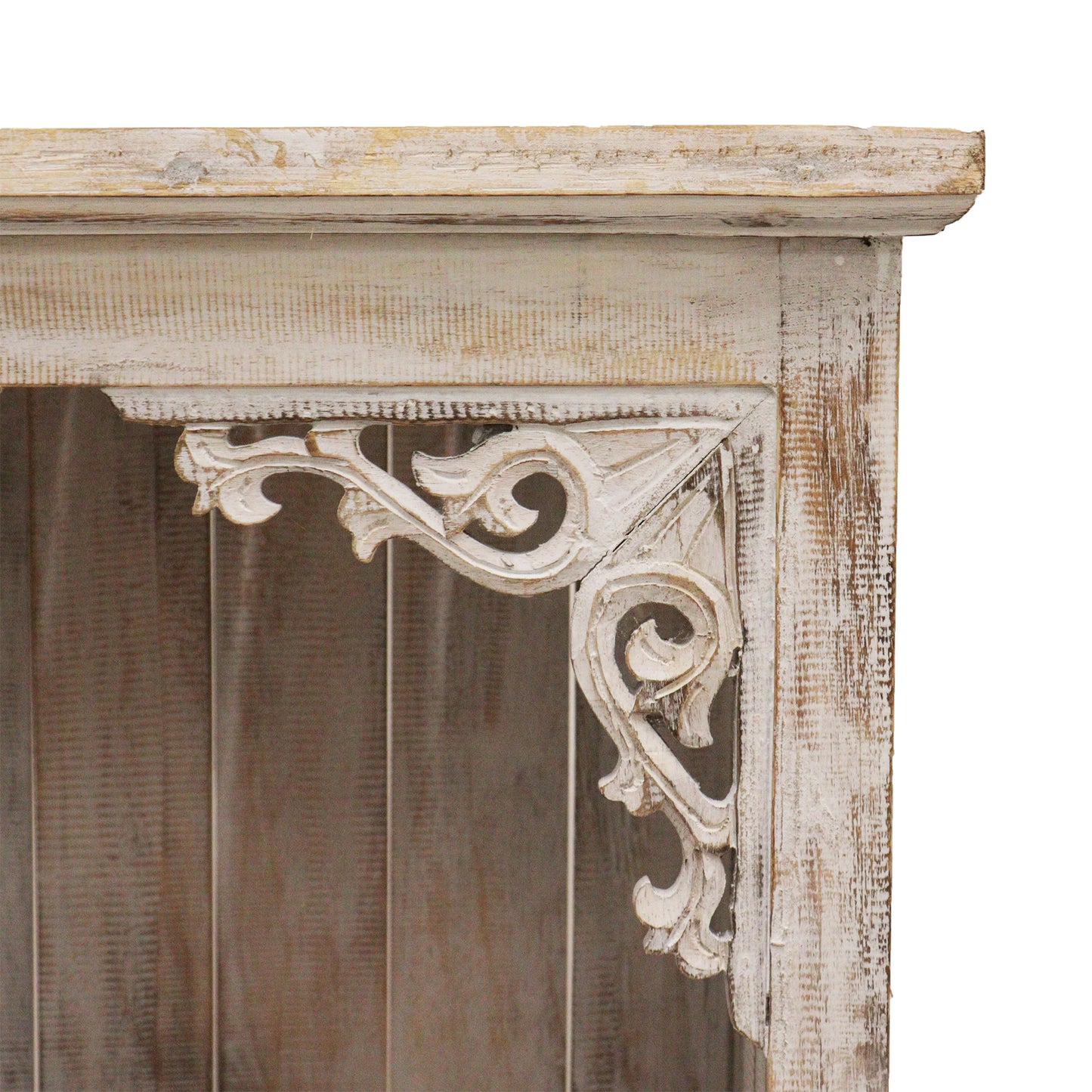 Shabby Chic Bathroom Cabinet - Wooden Storage Cabinet with Drawers - Rustic Display Shelf