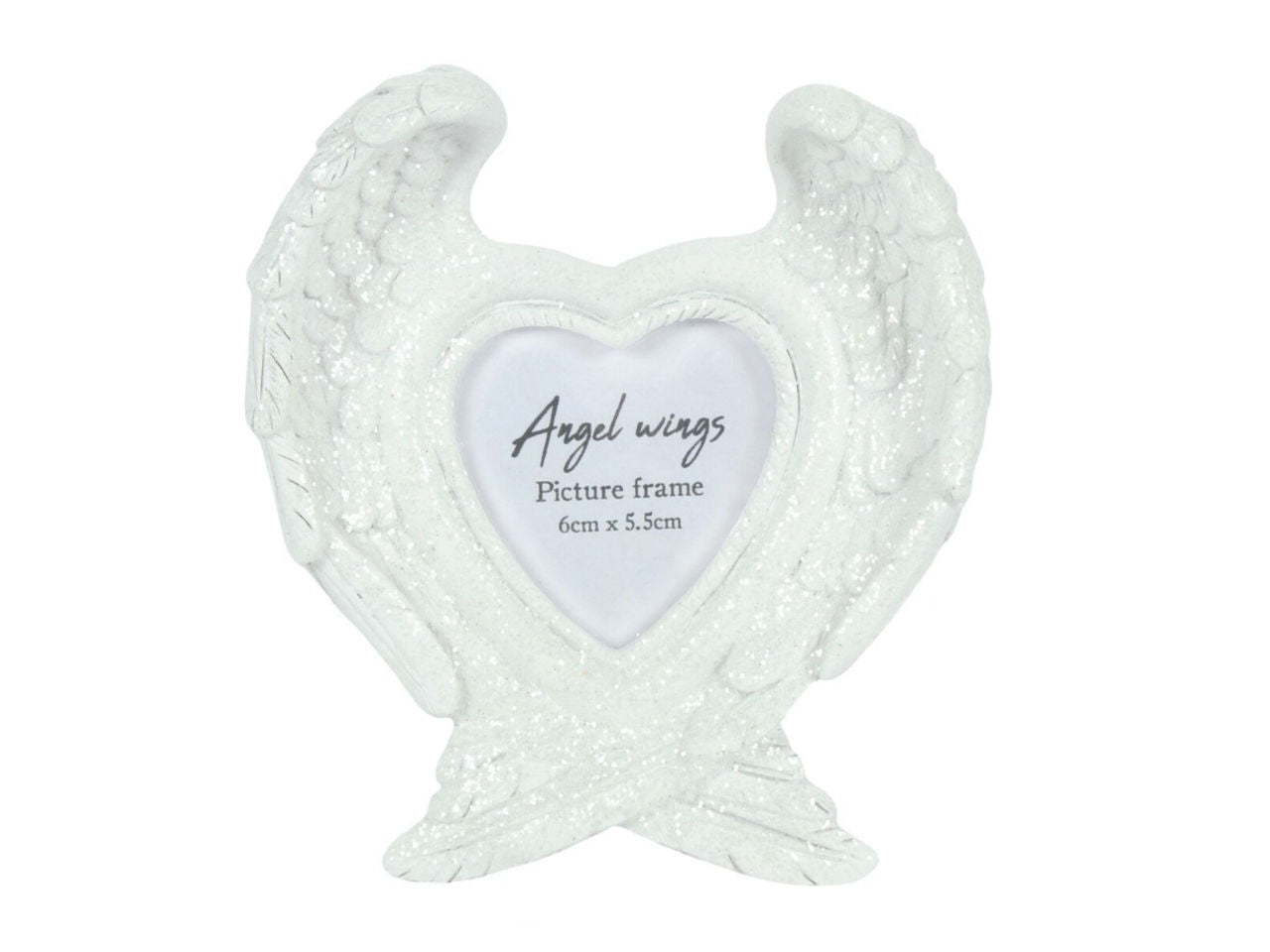 White Angel Wings Photo Frame - Remembrance Gifts