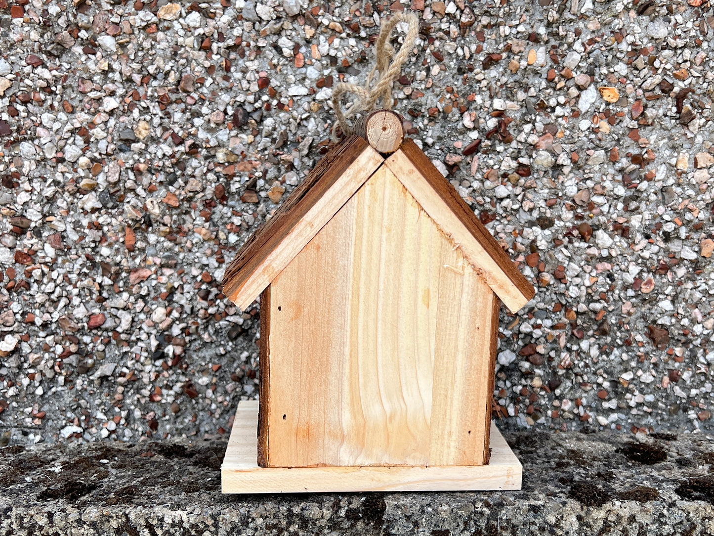 Wood Bark Garden Bird House - Garden Decorations - Gifts for Gardener