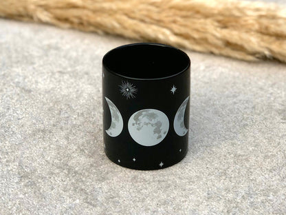 Triple Moon Mug - Moon Phases Black Mug