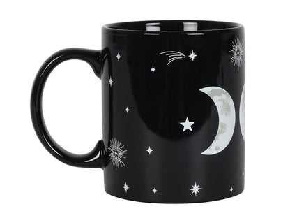 Triple Moon Mug - Moon Phases Black Mug