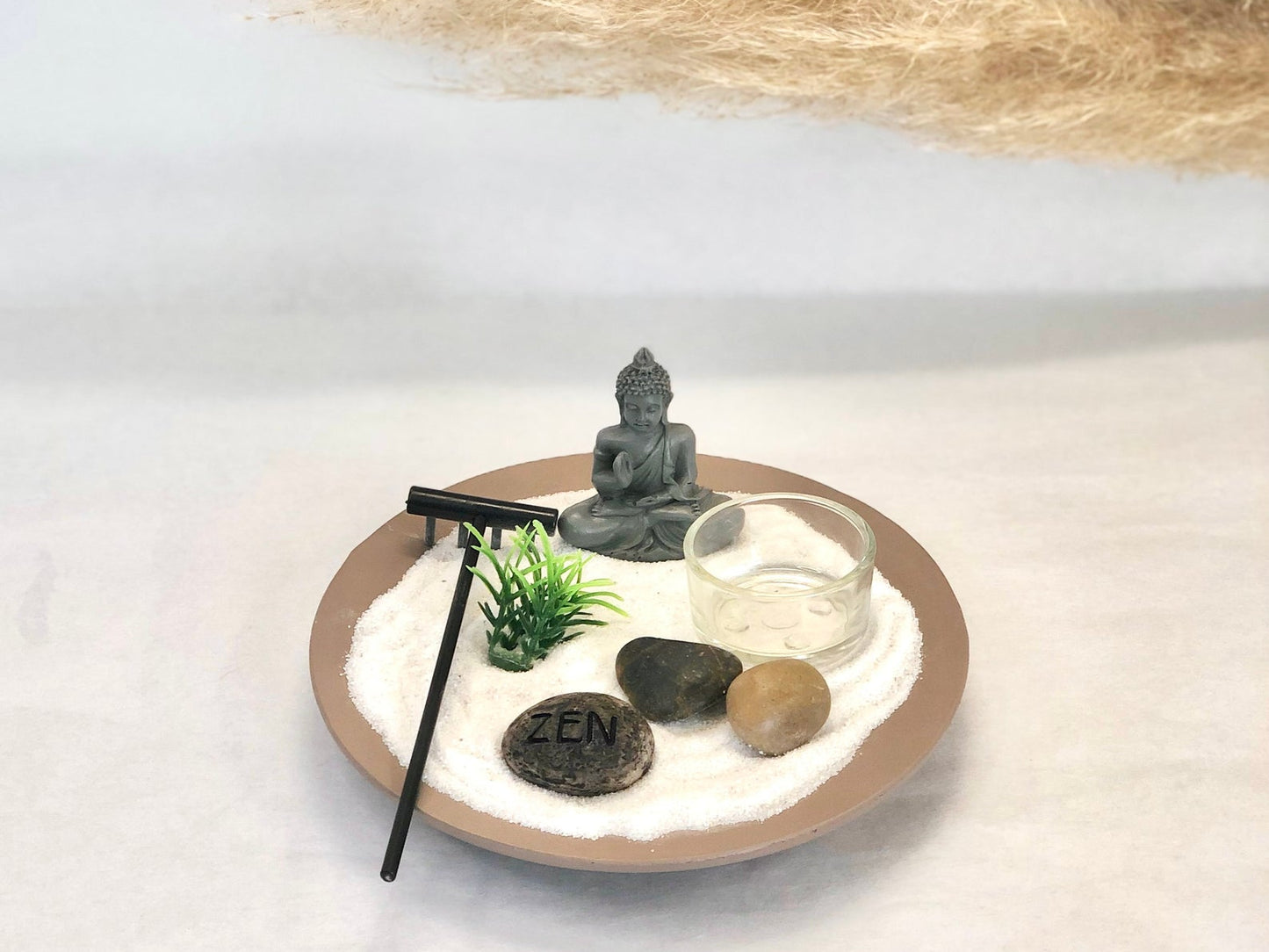 Mini Zen Rock Garden with Buddha - Spiritual Gift Set