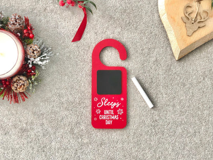 Christmas Countdown Advent Door Hanger with Chalk