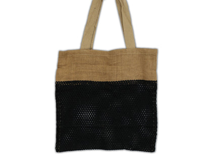 Eco Friendly Natural Cotton and Jute Net Mesh Shopping Bag