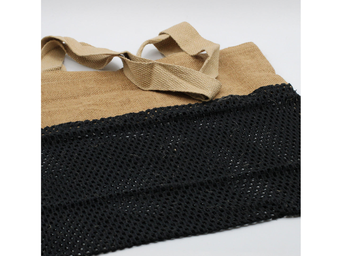 Eco Friendly Natural Cotton and Jute Net Mesh Shopping Bag