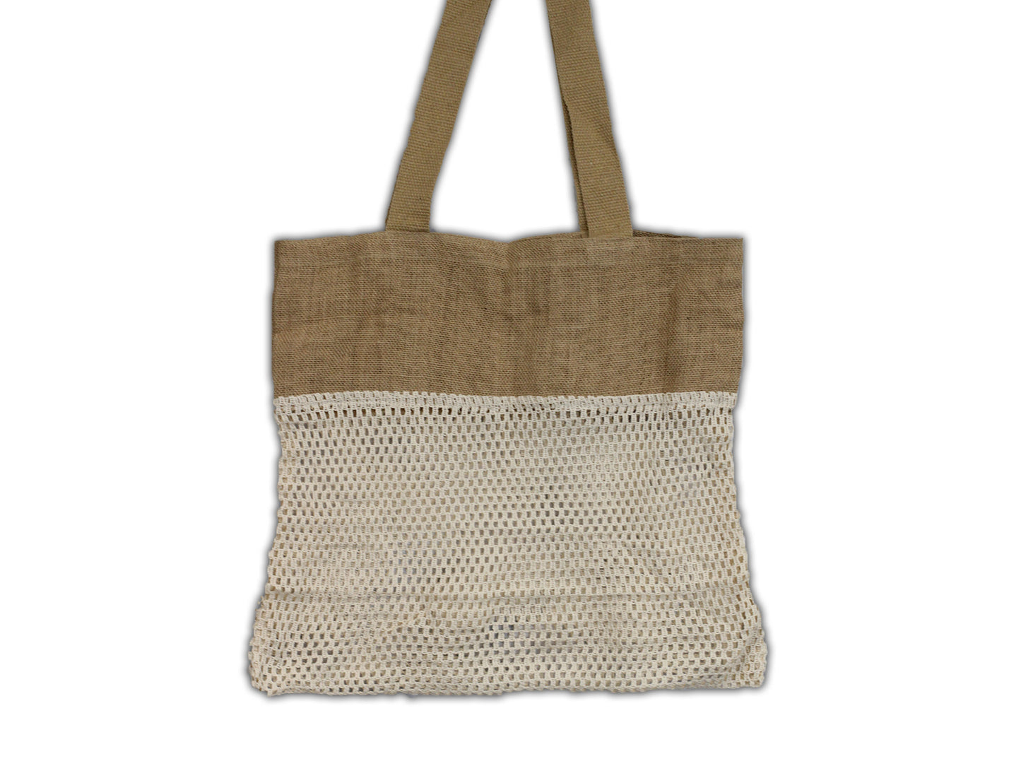 Handmade Mesh Cotton Shopping Tote - Eco Friendly Natural Vegetable Net Shoulder Bags