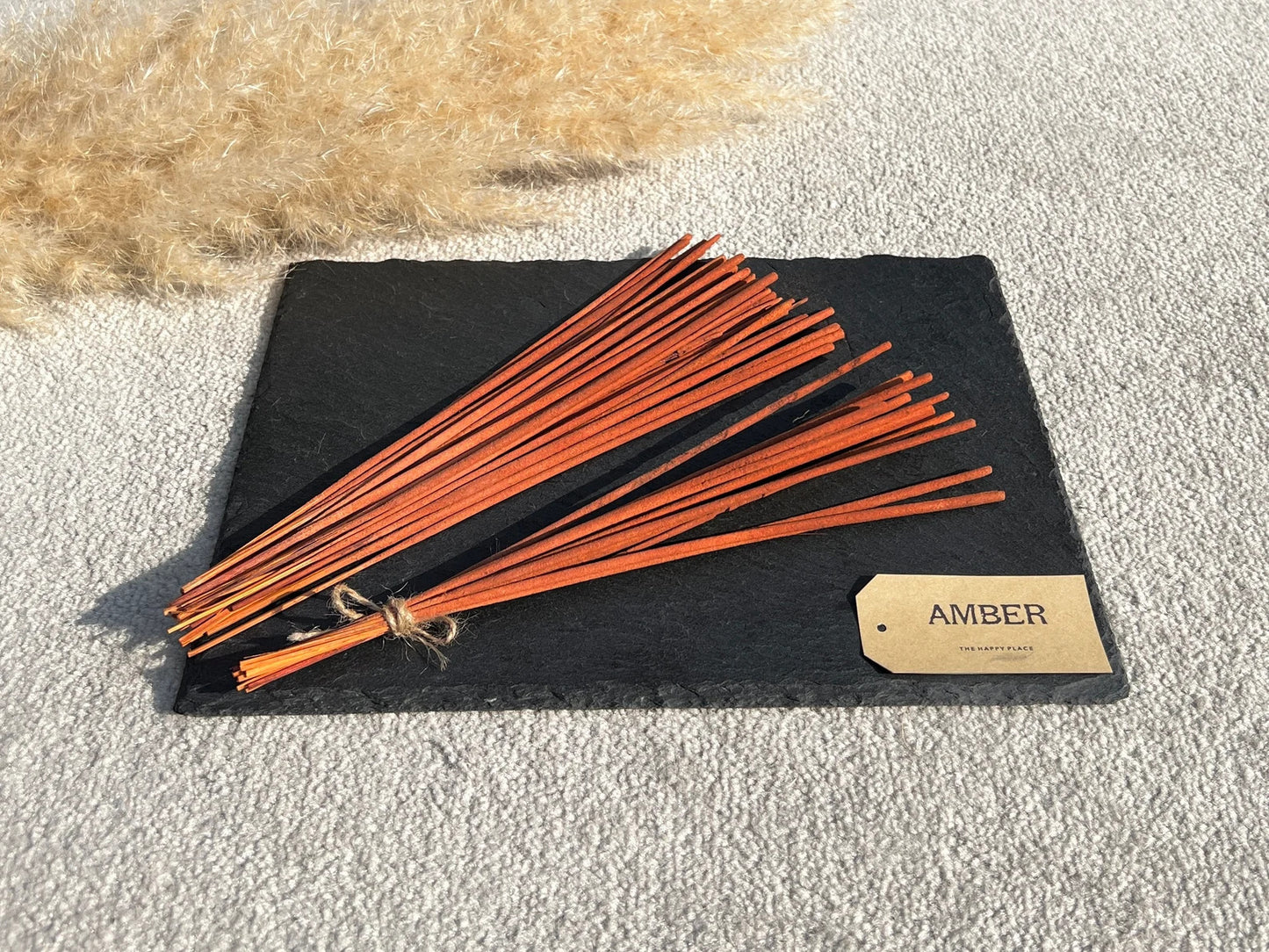 Rich Amber Incense Sticks - Amber Scented Incense - Sustainable Bamboo Incense