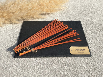 Rich Amber Incense Sticks - Amber Scented Incense - Sustainable Bamboo Incense