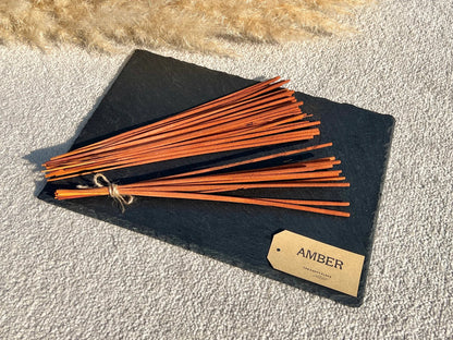 Rich Amber Incense Sticks - Amber Scented Incense - Sustainable Bamboo Incense