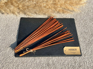 Rich Amber Incense Sticks - Amber Scented Incense - Sustainable Bamboo Incense