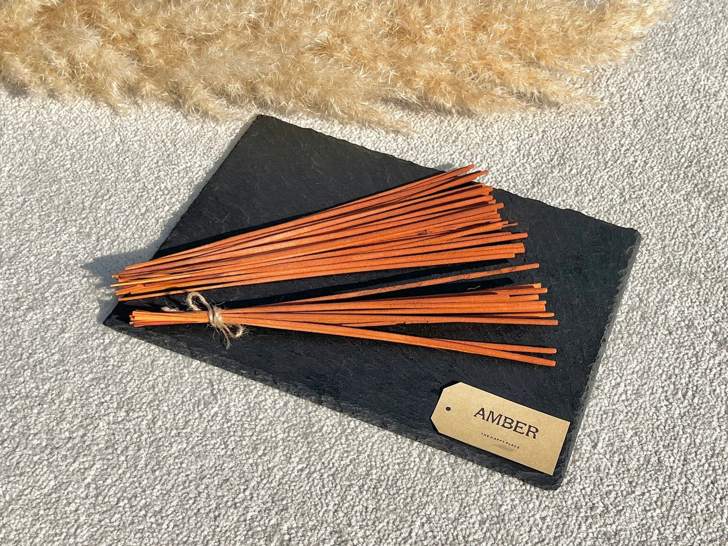 Rich Amber Incense Sticks - Amber Scented Incense - Sustainable Bamboo Incense