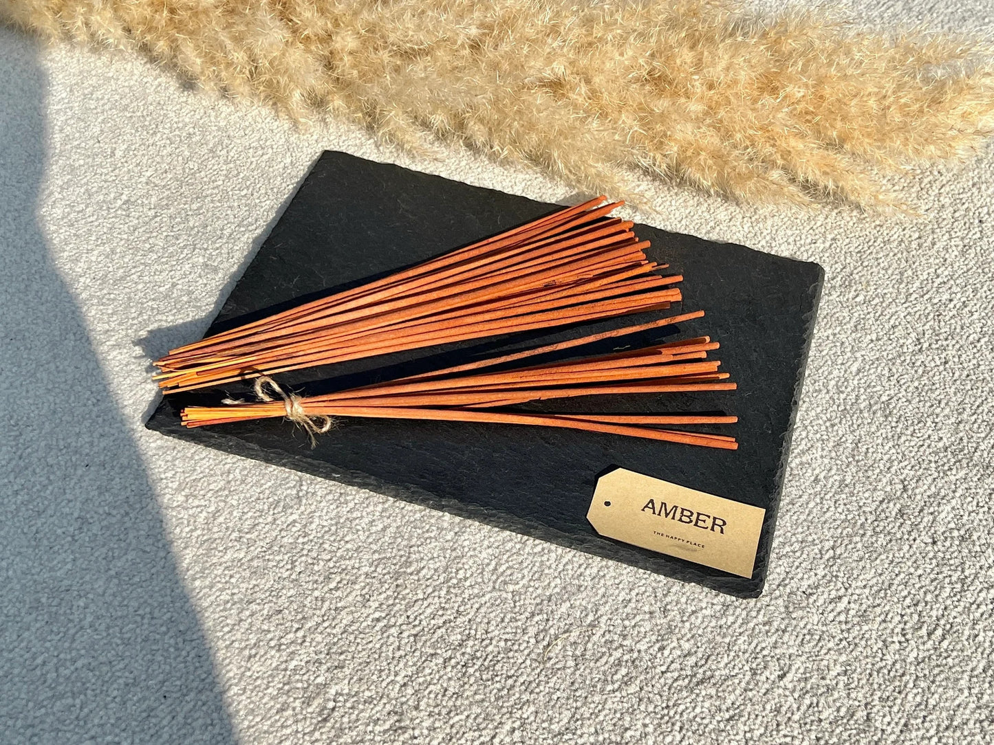 Rich Amber Incense Sticks - Amber Scented Incense - Sustainable Bamboo Incense