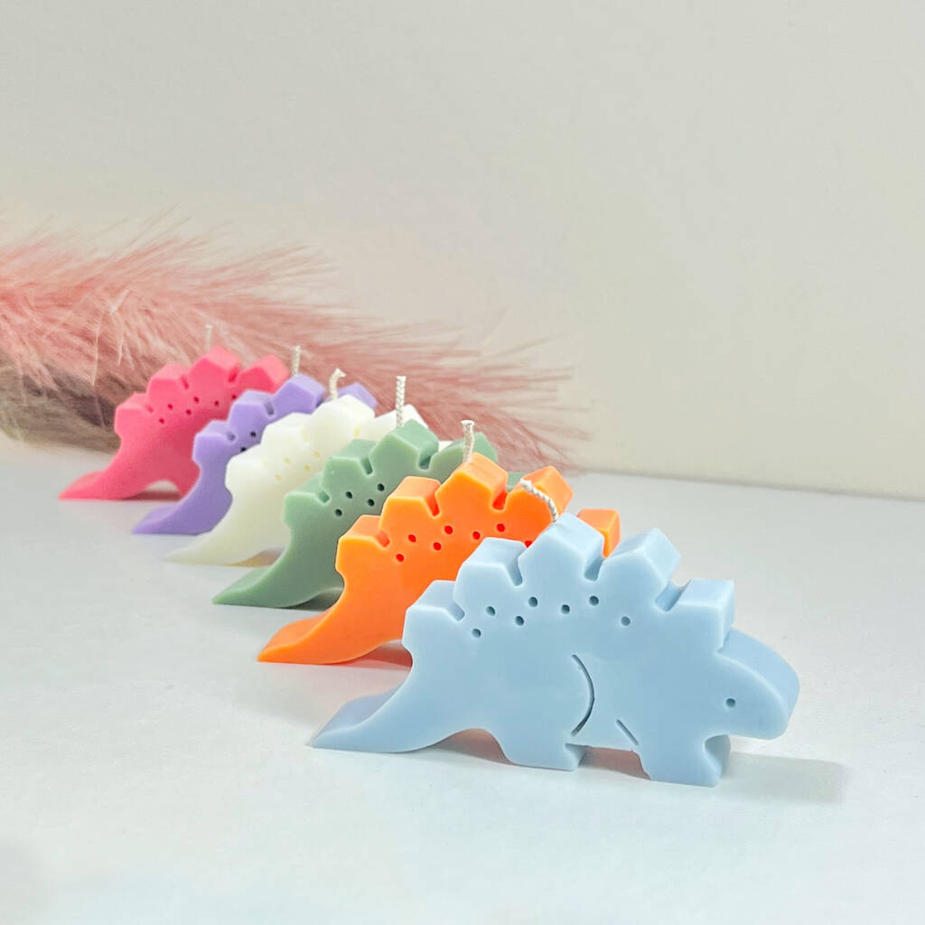 Stegosaurus Candles - Dinosaur Gifts - Jurassic Gift