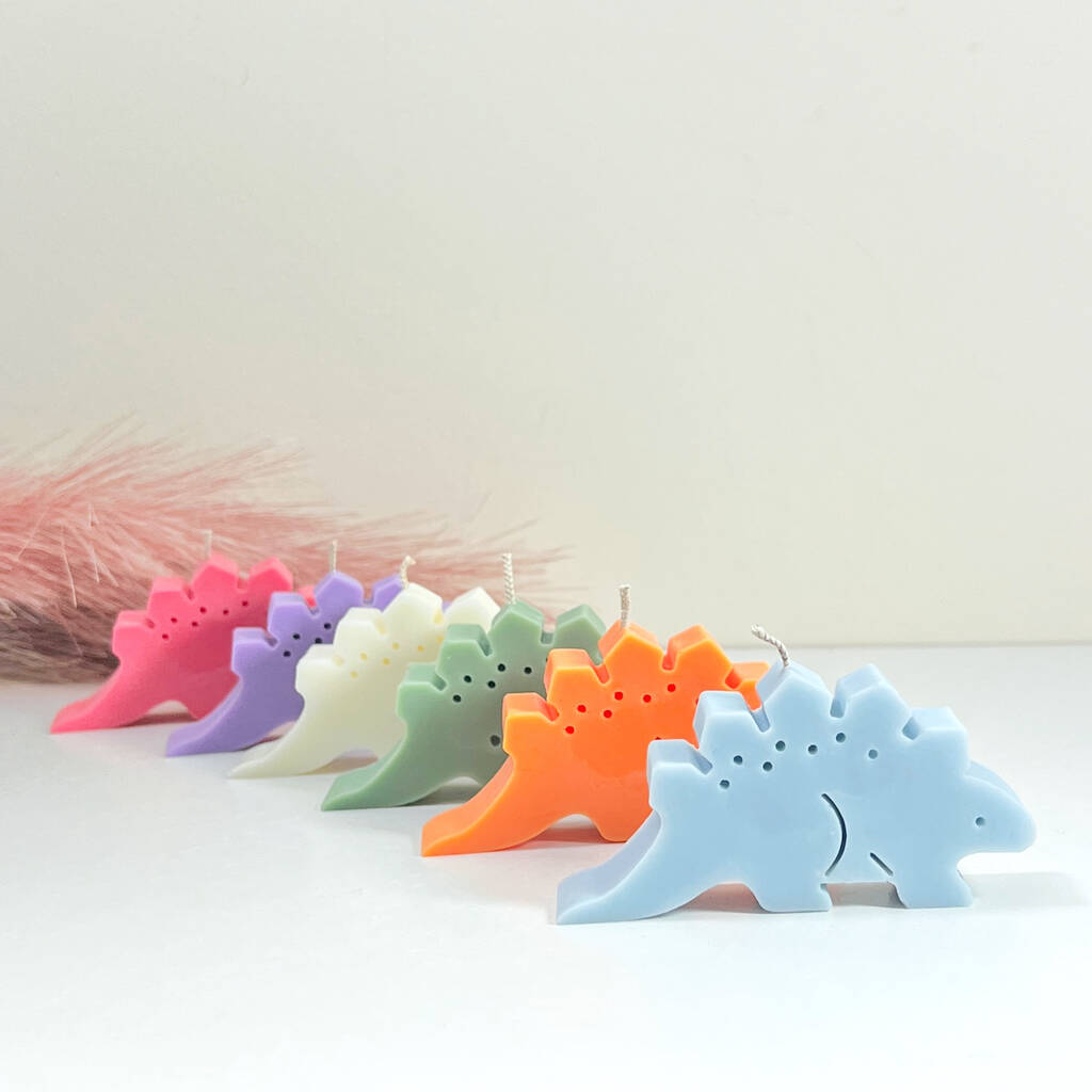 Stegosaurus Candles - Dinosaur Gifts - Jurassic Gift