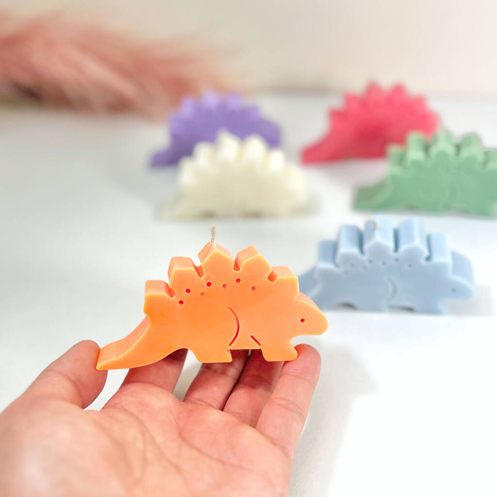 Stegosaurus Candles - Dinosaur Gifts - Jurassic Gift