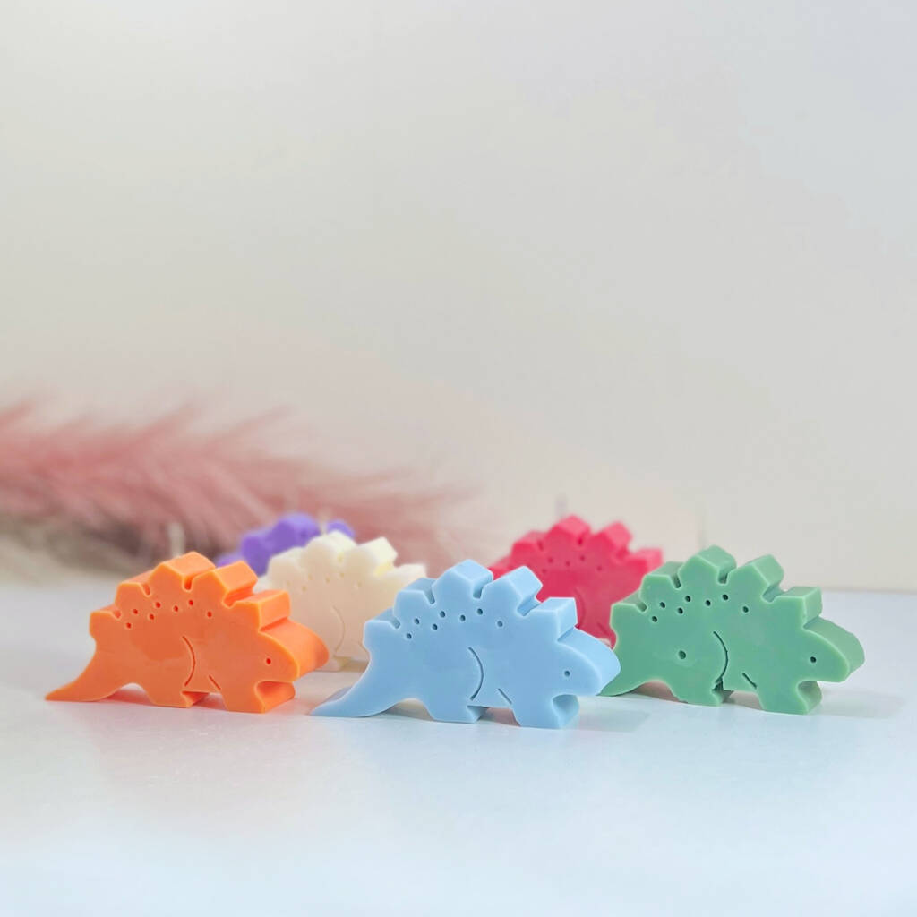 Stegosaurus Candles - Dinosaur Gifts - Jurassic Gift