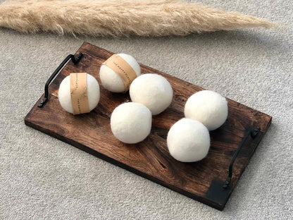 3 Pure Felted Wool Tumblr Dryer Balls - Natural Eco Friendly Dryer Balls