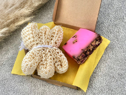 Handmade Soap Gift Set with Natural Sisal Sponge