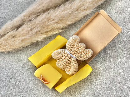 Handmade Soap Gift Set with Natural Sisal Sponge