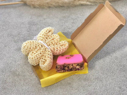 Handmade Soap Gift Set with Natural Sisal Sponge