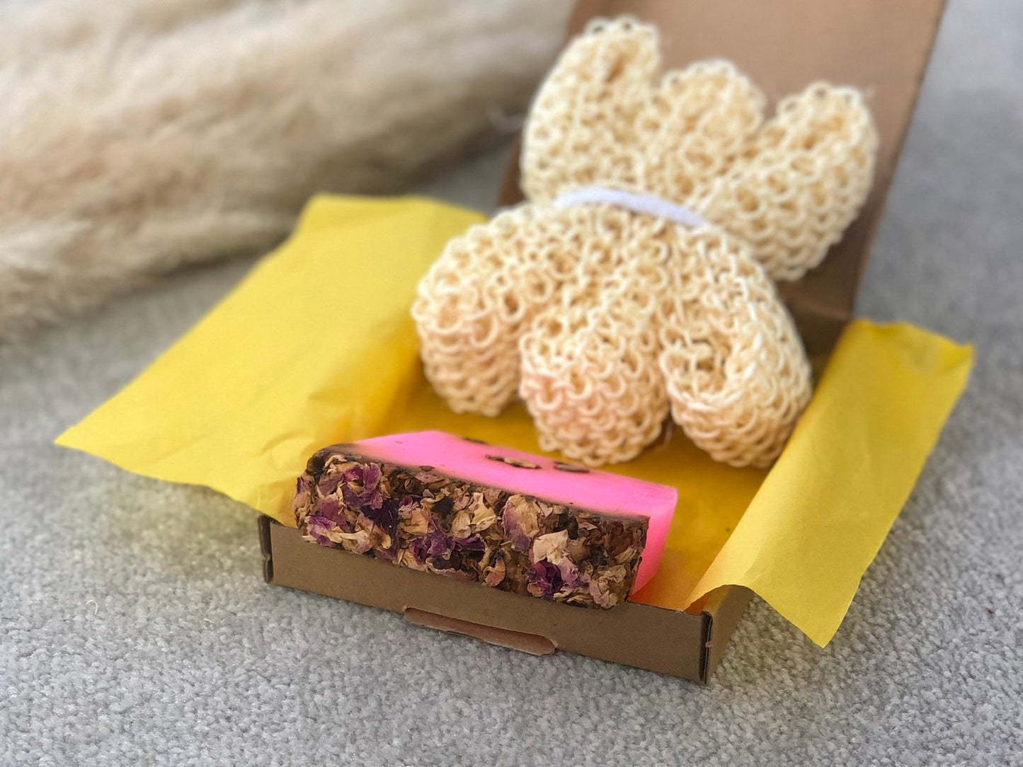 Handmade Soap Gift Set with Natural Sisal Sponge