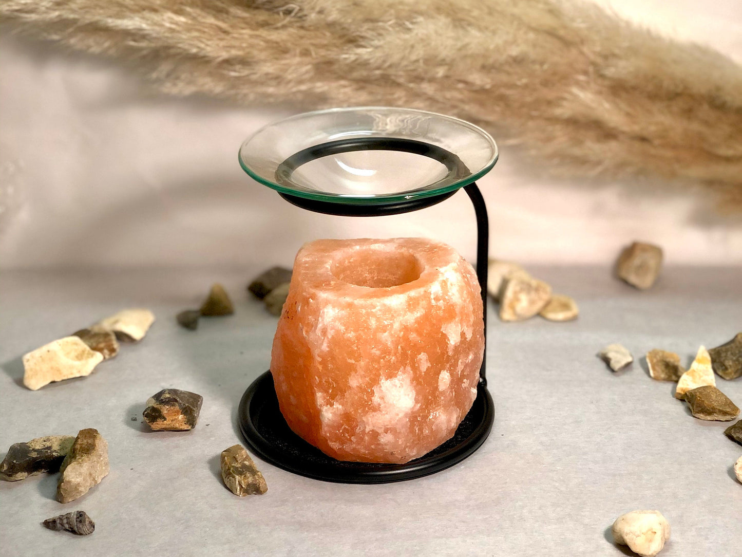 Crystal Oil Burner & Wax Burner - Himalayan Salt Crystal