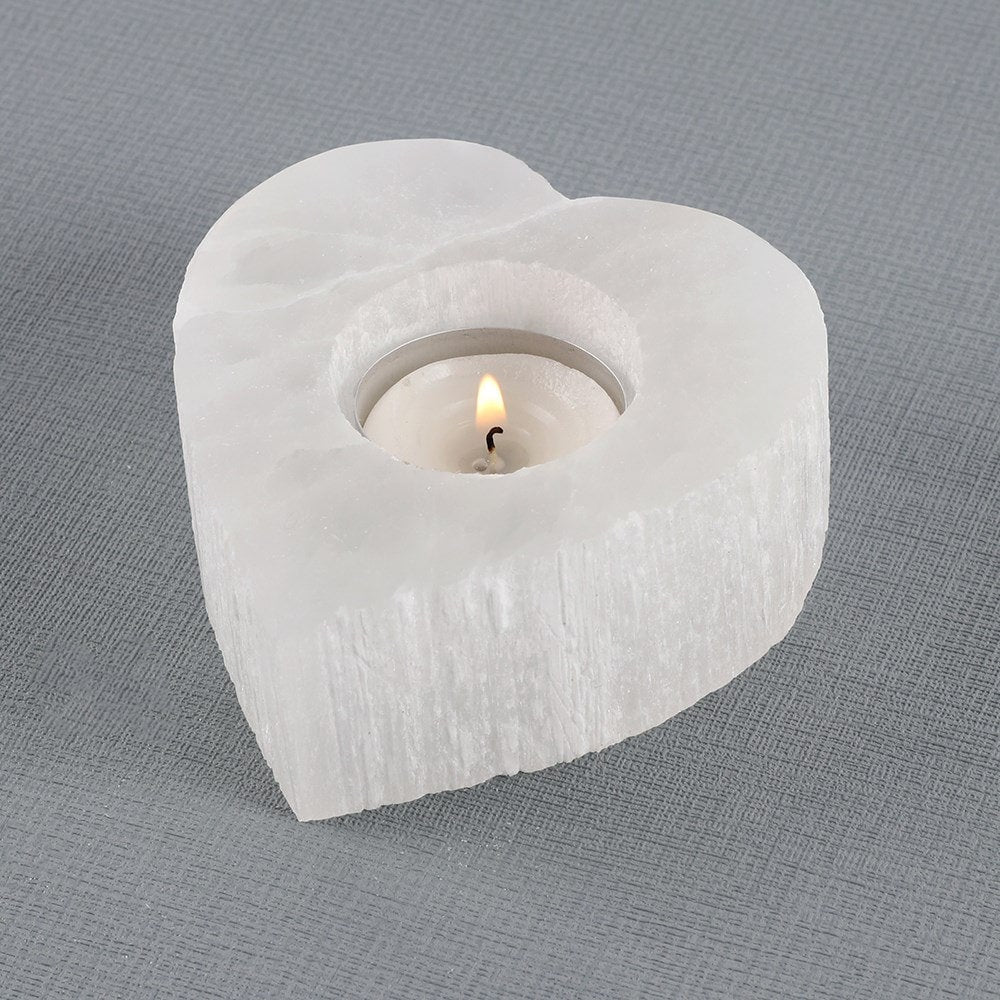 White Crystal Tealight Holder