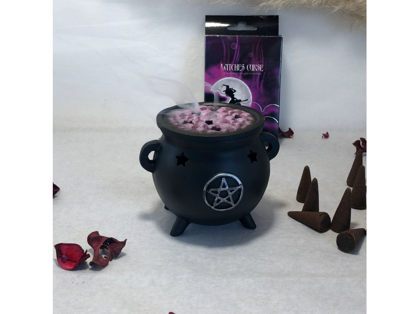 Witches Incense Cone Set with Incense Burner - Halloween Gifts