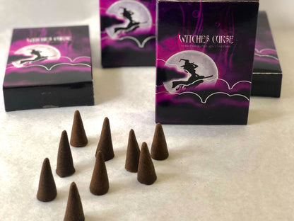 Witches Incense Cone Set with Incense Burner - Halloween Gifts