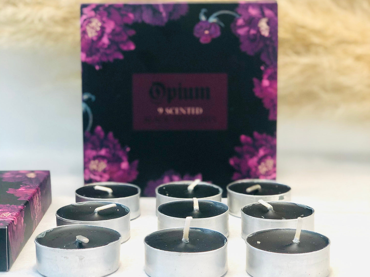 Black Opium Scented Tea Lights - Set of 9 Tea Light candles Giftset