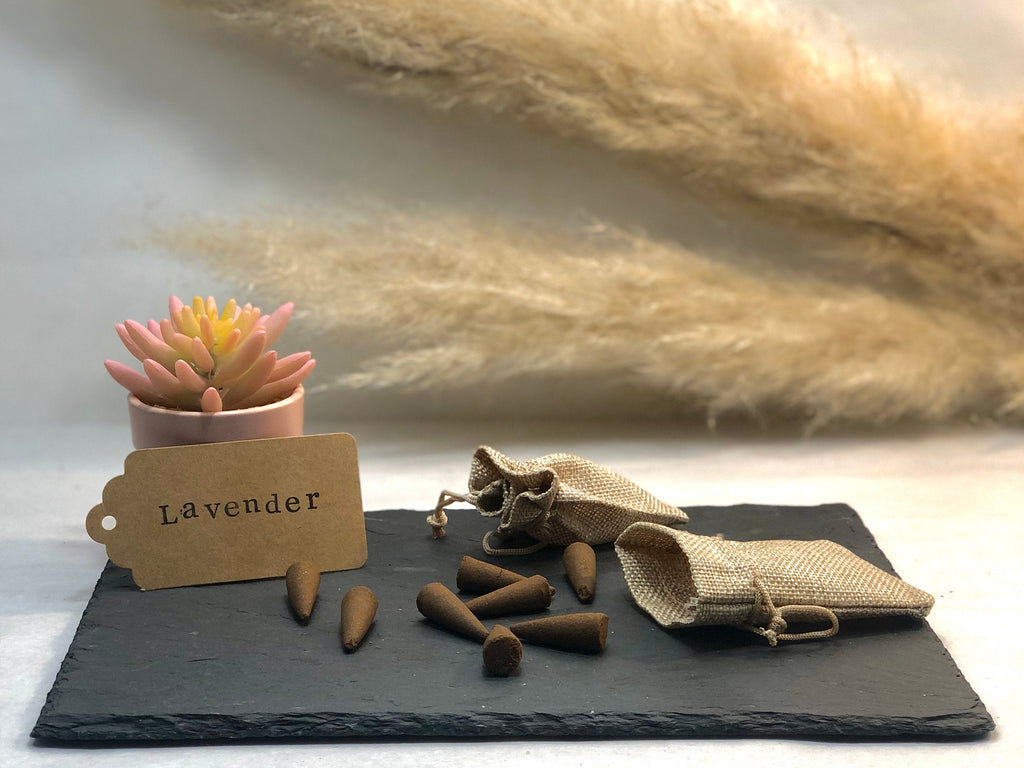 Aromatherapy Lavender Incense Cones - Calming Aroma Therapy incense