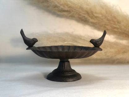 Cast Iron Bird Bath - Metal Bird Feeder