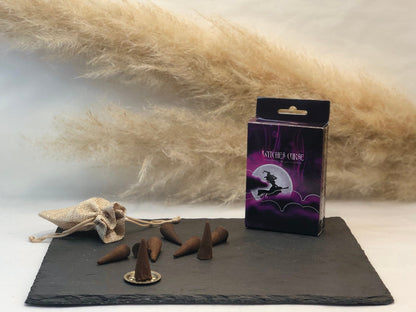 Witches Incense Cone Set with Incense Burner - Halloween Gifts