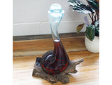 Handmade Molten Glass Whiskey Decanter - Christmas Gift for Dad