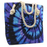 Tie Die Cotton Tote Bags - Tie Dye Shoulder Bags - Tie Dye Beach Bags - Canvas Tote Bags - Colourful Tie & Dye Bags - Hippie Tote Bags