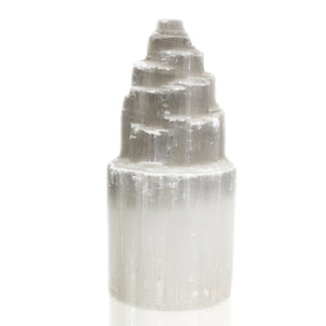 Natural Selenite Tower Lamps - Large Crystal Lamp Lights - Healing Crystals - Handmade Lamp - Clear Crystal Home Decor - Christmas Gifts