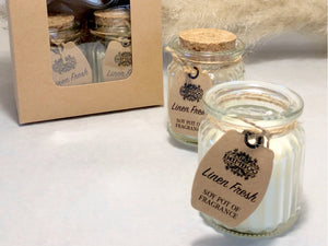 Fresh Cotton Scent Soy Wax Candle - Fresh Linen Candles