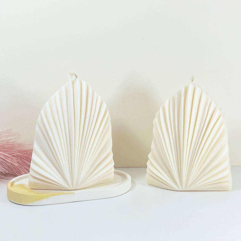 Palm Leaf Shape Candles - Large Palm Spear Candle - Natural Soy Wax Vegan Candle