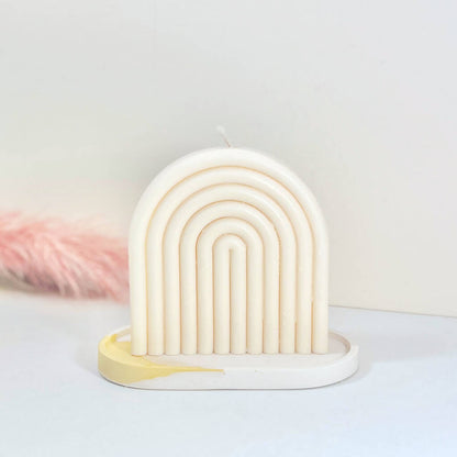 Rainbow Gift Arch Candle - Natural Soy Candles - Aesthetic Home Decor Gifts