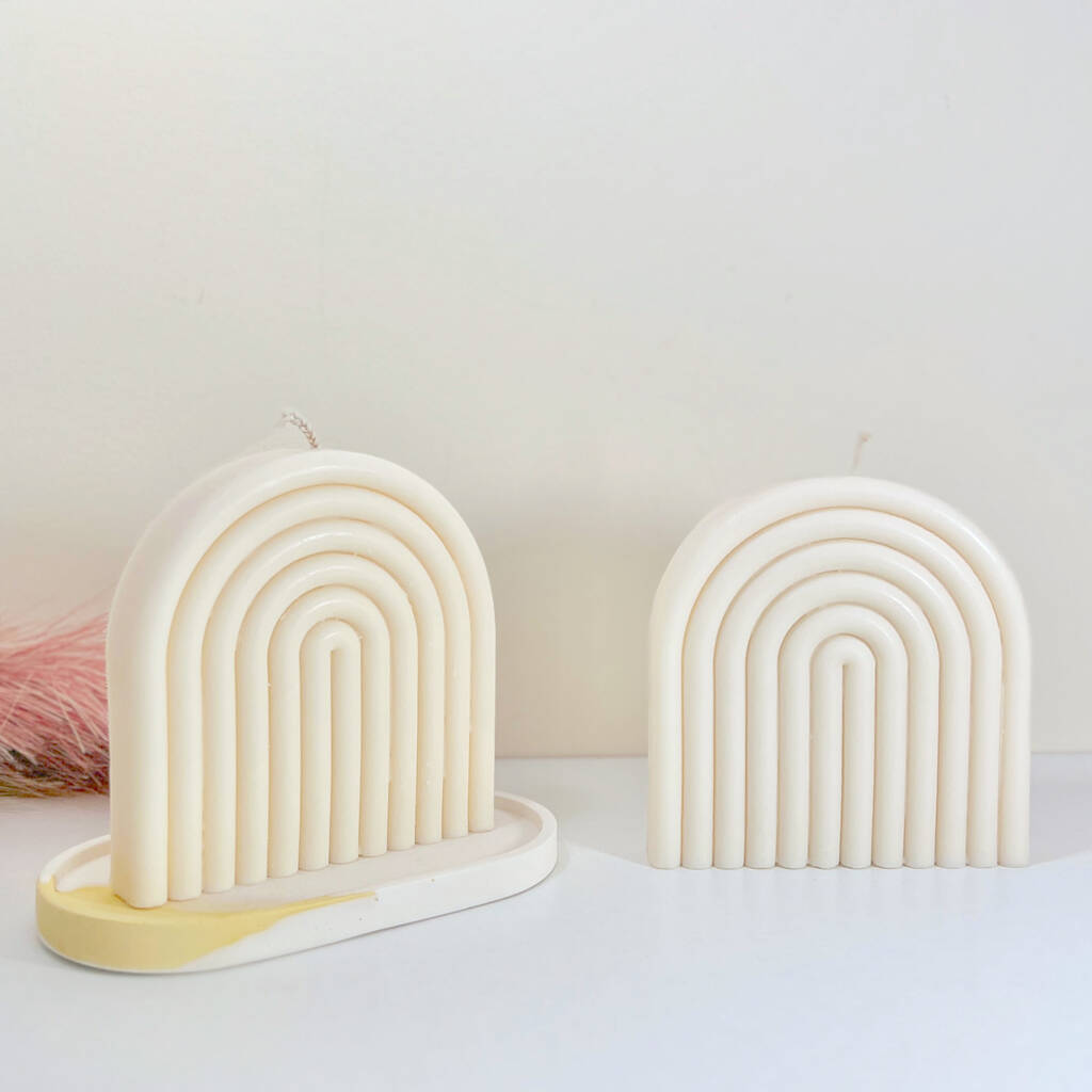 Rainbow Gift Arch Candle - Natural Soy Candles - Aesthetic Home Decor Gifts