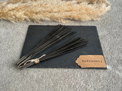 Patchouli Incense Sticks - Organic Bamboo Incense - Patchouli Scent