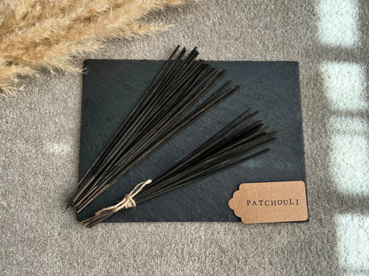 Patchouli Incense Sticks - Organic Bamboo Incense - Patchouli Scent