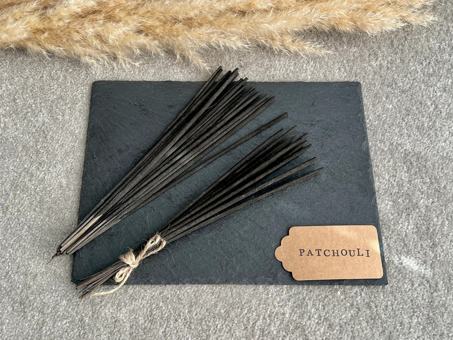 Patchouli Incense Sticks - Organic Bamboo Incense - Patchouli Scent